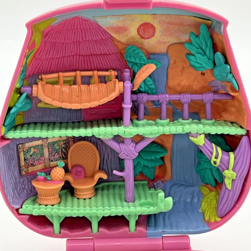 Vintage 1996 Bluebird Polly Pocket Jungle Adventure Backpack Incomplete READ - Picture 9 of 11